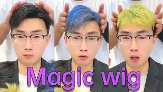 A new hairstyle instantly makes you look younger😄#T&oacute;c Giả Nam #T&oacute;c Giả#メンズウィッグ #ウィッグ