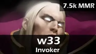 625: w33(w33haa) as Invoker Mid(R)  - 7.5k MMR Ranked Gameplay 20150603