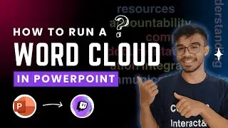 How to run a Word Cloud in PowerPoint in Twitch