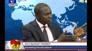 Economic Analyst reviews allocation of passed 2013 Budget