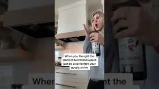 How To Get The Burnt Smell Of Food Out Of Your Kitchen FAST 🔥 #shorts