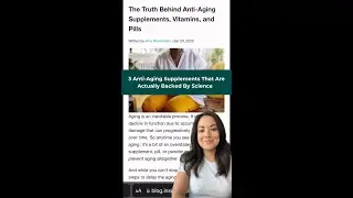 3 Anti-Aging Supplements That Are Backed By Science