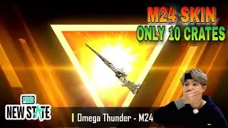 PUBG NEW STATE - THUNDER GOD CRATE OPENING - M24 SKIN ONLY IN 10 CRATES #ytmbabu #newstate