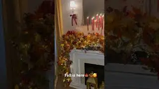 Mantel fall decor🍁 #falldecor #falldecoration #fallvibes