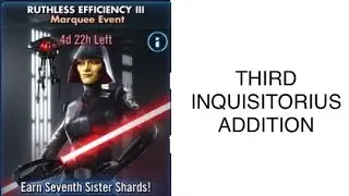 Marquee Event Ruthless Efficiency III: Unlock Seventh Sister | Star Wars Galaxy of Heroes