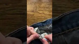 ASMR cutting ALL the tags out of Levi Jeans.