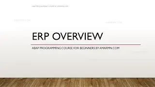 ERP Enterprise Resource Planning Overview | ABAP Programming Course for Beginners | ABAP Video 2
