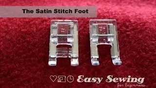 The Satin Stitch Foot  - Janome F Foot