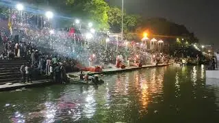 #gangaarti.  #nitghatgangaaarti.  #Gandhighat.  Evening Aarti.