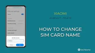 How to Change SIM card name - Xiaomi [Android 11 - MIUI 12]