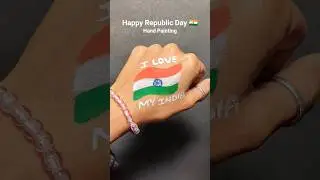 Tricolor Hand Painting 🇮🇳 | Proud to Be Indian | #Shorts