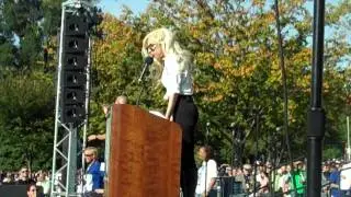 Lady Gaga At The National Equality March!