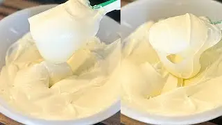 😳A Baker&rsquo;s Secret: Perfecting Fluffy Sour Cream Filling for Cakes. 🤫Секрет идеальная сметанный крем.