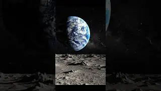 Earthrise from the moon#nature #universe #moon