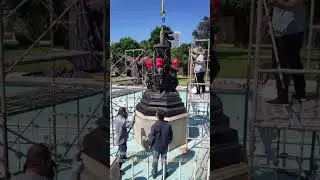 making a large bronze fountain sculpture #bronzesculpture #bronzestatue #copperstatue #brassstatue