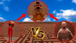 Best of SCP-096 VS Super Elmo VS FAZBE AR CURSED In Garry's Mod #22