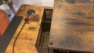 Simple Trending 2 Tier Monitor Stand Riser, Wood Computer Desk Organizer with Drawer and Pen Holder