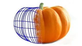 #Ai-20 Mesh Painting Trace/Reference From Photo Pumpkin (कद्दू) Illustrator Class HINDI Tutorial