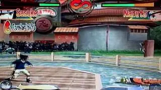 Naruto Clash of Ninja 1 Menu and Characters