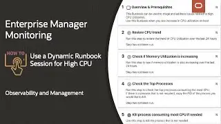 Enterprise Manager: How to use a Dynamic Runbook session for high CPU utilization