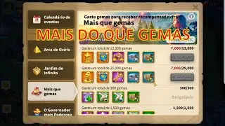 Primeiro Mais do que Gemas na conta nova - O que fazer sem gemas no evento? - Rise of Kingdoms