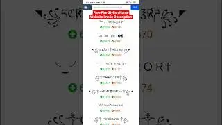 Free Fire Stylish Name Generator 🔥 (Copy & Paste FF Name Style)