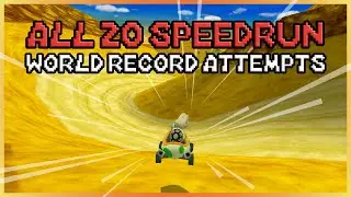 Mario Kart DS All 20 Speedrun World Record attempts - Wifi matches later