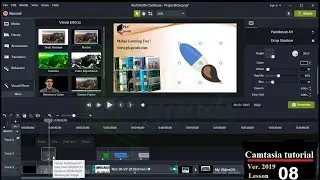 Camtasia tutorials &ndash; Visual effects and interactivity (Quiz) tools , drop shadow, border  & colorize