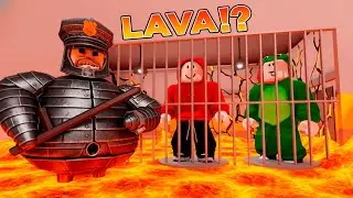 Майки и Джей-Джей сбежали из Лавового Барри в ROBLOX!?