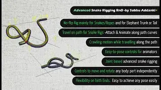 RnD -Advanced Snake Rigging For Autodesk Maya