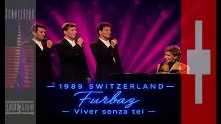 eurovision 1989 Switzerland 🇨🇭 Furbaz - Viver senza tei ᴴᴰ