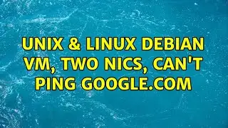 Unix & Linux: Debian VM, two nics, can't ping Google.com