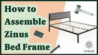 How to Assemble Your Korey Metal Bed Frame with Upholstered Headboard from Zinus