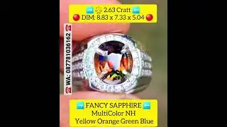 Natural Fancy Sapphire Multicolor #sapphire #kolektorindonesia #srilanka #batupermata #batuakik