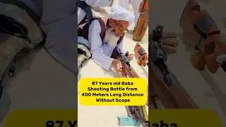 87-Year-Old Sharpshooter Hits 400m Target with Iron Sights! | No Scope Long Range Shooting