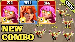 Super archer + valkyrie attack strategy II best th16 attack strategy clash of clans