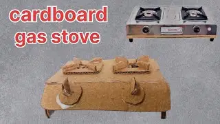cardboard meaning gas stove  cardboard mini craft #cardboard #mini gas stove #craft #mini gadget