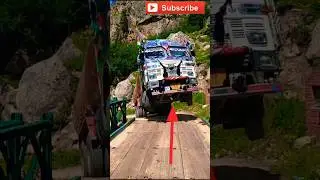 😱✈️Truck driver stunt man truck stunt 👌
