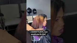 12 Hour Color Correction on Natural Hair