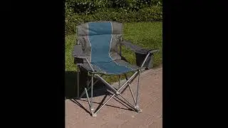 LivingXL 500 lb  Capacity Heavy Duty Portable Chair Blue Review