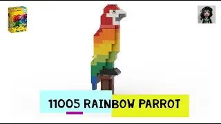 RAINBOW PARROT Lego classic 11005 ideas How to build