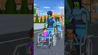 Green Zombie trapped Yuta and Mio 😞🧟#sakuraschoolsimulator #viralvideo #shortvideo #shorts #sakura