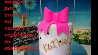 Cómo hacer lazo o moño para pasteles y tips/ Lucy´s Cakes