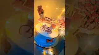 led light cake decoration, birthday cake decoration with light