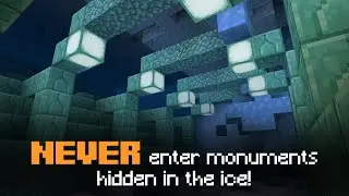 If You Find an Ocean Monument Hidden in the Ice, DO NOT ENTER IT! Minecraft Creepypasta Bedrock