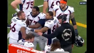 Brett Rypien Scuffle with Dalton Risner Almost F!ght Defending Russell Wilson