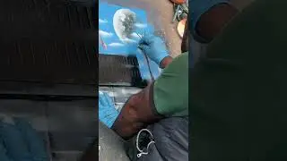 When he lifts the final stencil 🤩 #art #artist #streetart #spraypaint #diy