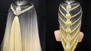 Simple & Stylish Hairstyle for Long Hair”#hairstyle #viral #youtubevideo 