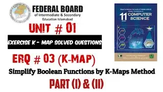 K-Map: Exercise Q-3 Part (i) & (ii) solved #kmap