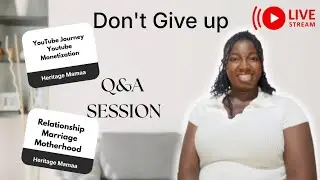 Before you Give Up- Youtube Monetization, Marriage, Relationship and Trusting God